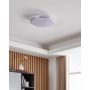 Eglo LED-plafond Margidore hvid/sølv 2250 lm Ø34 cm