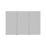 Scanbad spejlskab Ambi m/lys inkl. elstik 3 låger 80x120 cm - flere farver