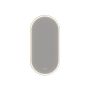 Scanbad spejl m/lysstyring Hoop sort ramme 109x54cm 