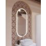 Scanbad spejl m/lysstyring Hoop sort ramme 109x54cm 
