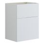 Vaskeskab 2 skuffer (24+40) 64x50x35 cm, glat, hvid mat