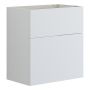 Vaskeskab 2 skuffer (24+40) 64x60x35 cm, glat, hvid mat