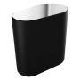 Pressalit toiletspand Style krom sort