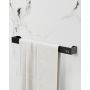 Nortiq håndklædestang T&B 2 mat sort 52 cm