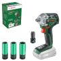 Bosch slagnøgle universal m/topnøglesæt 18V solo u/batteri & lader