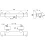 Ideal Standard brusetermostat Ceratherm T125 Silver Storm