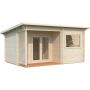 Palmako sauna Sanna ubehandlet 11,5 m²