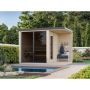 Palmako sauna Sarah ubehandlet 3,8+2,1 m² 