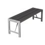 Hortus bænk nonwood/stål antracit 123 cm