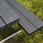 Hortus bord-/bænkesæt nonwood/stål antracit 75x175x140 cm
