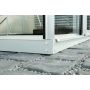 Vitavia vægdrivhus Ida alu 3 mm delt glas 1,3 m² inkl. sokkel