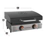 Blackstone plancha gasgrill 22"