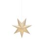 Markslöjd julestjerne med lys pendel guld Ø45 cm