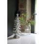 Markslöjd juletræ med lys sølv plast H31 cm