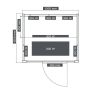 Sanotechnik sauna Malmö 2 inde infrarød 1,3 m²