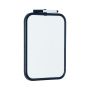 Whiteboard hvid m/sort ramme magnetisk 28x35,5 cm