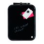 Whiteboard m/ramme sort magnetisk 28x35,5 cm