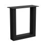 Walteco bordben U-stel sort 41 cm