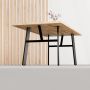 Walteco bordben ramme-stel sort 72x73 cm