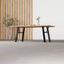 Walteco bordben ramme-stel sort 72x73 cm