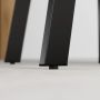 Walteco bordben ramme-stel sort 72x73 cm