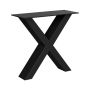 Walteco bordben X-stel sort 38 cm