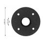 Rusticline flange t/hyldesystem RT-1 sort Ø86 mm 3/4″
