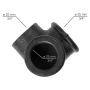 Rusticline Y-stykke t/hyldesystem RT-7 sort 3/4″  