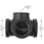 Rusticline TY-stykke t/hyldesystem RT-8 sort 3/4″  