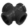 Rusticline X-stykke t/hyldesystem RT-9 sort 54x54 mm