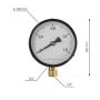 Rusticline manometer t/hyldesystem RT-22 sort/hvid 1/2"