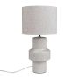 Nordlux Dugan bordlampe E14 keramik/tekstil hvid 47 cm