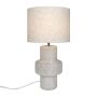 Nordlux Dugan bordlampe E14 keramik/tekstil hvid 47 cm