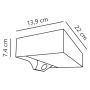 Nordlux Monay solar væglampe LED sensor IP44 sort 22x22 cm