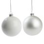 Det Gamle Apotek julekugle glas sølv Ø8 cm
