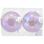 Julekugle plast Ø8 cm 2 stk.