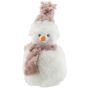 Julefigur snemand tekstil 14 cm