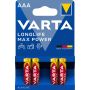 Varta batteri Longlife Max Power AAA 4-pak