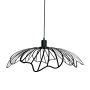 Dyberg Larsen pendel Blumen E27 15 cm sort