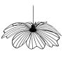 Dyberg Larsen pendel Blumen E27 15 cm sort