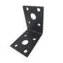 Jasa vinkelbeslag sort galv. stål 50x50x35x2,5 mm
