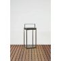 Markslöjd lanterne Pure med solceller sort H42 cm
