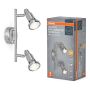 Osram LED 2 spots 2x2,6W GU10 sølv