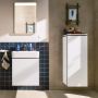 Hansgrohe sideskab Xilesa E mat hvid højre 40x35x106 cm