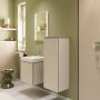 Hansgrohe sideskab Xilesa E mat sandbeige højre 40x35x106 cm