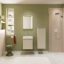 Hansgrohe sideskab Xilesa E mat sandbeige højre 40x35x106 cm