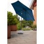Sunfun Eva parasol m/krank og tilt alu/polyester sort/blå Ø300 cm