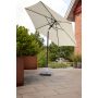 Sunfun Eva parasol m/krank og tilt alu/polyester sort/lysegrå Ø300 cm