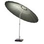 Sunfun Lily parasol m/krank og tilt stål/polyester sort/grøn Ø270 cm