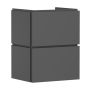 Hansgrohe underskab med vask Xilesa/Xanuia mat skifergrå 2 skuffer 50x39 cm